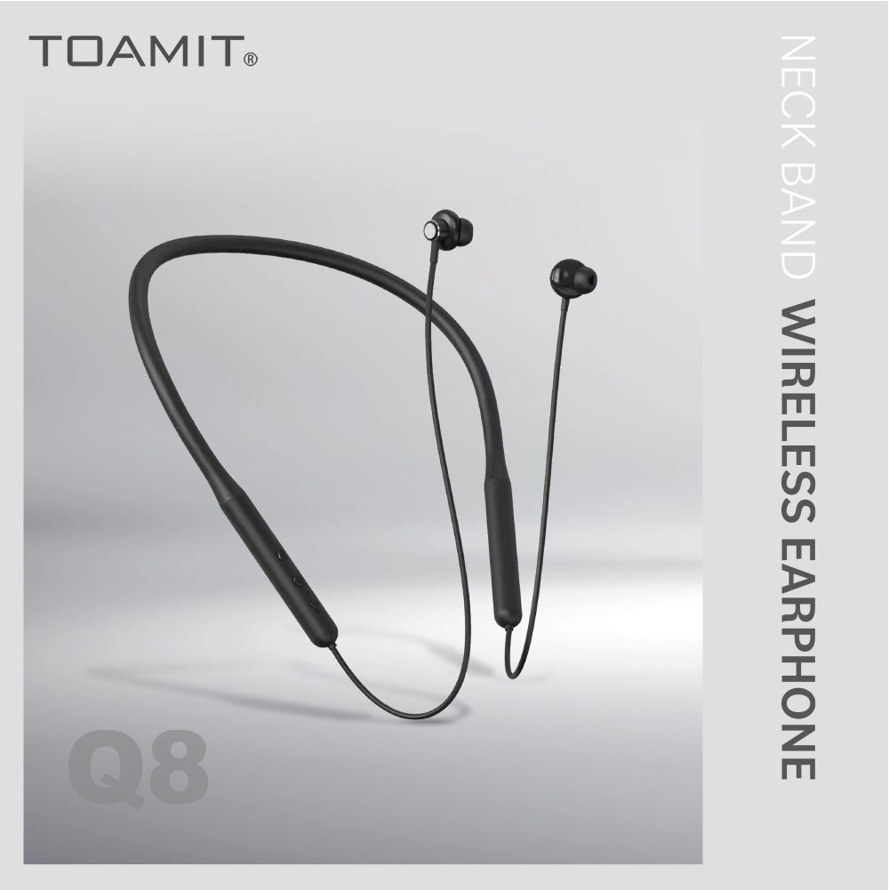 ネックバンド型Bluetoothイヤホン(ブラック) | 【TOAMIT】抗原検査